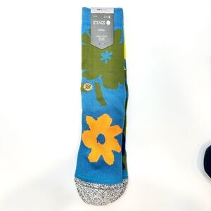 Stance Blue and Green Floral Casual Socks